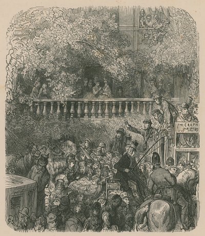 Una escena de la vida en Londres de Gustave Dore